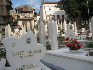 Cemetery for those who lost their lives in the Bosnian War